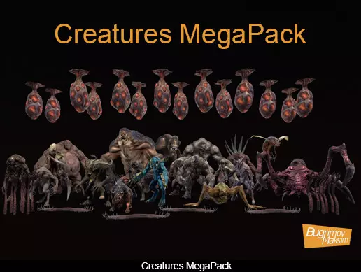 20 Creatures MegaPack - Unity Free Download