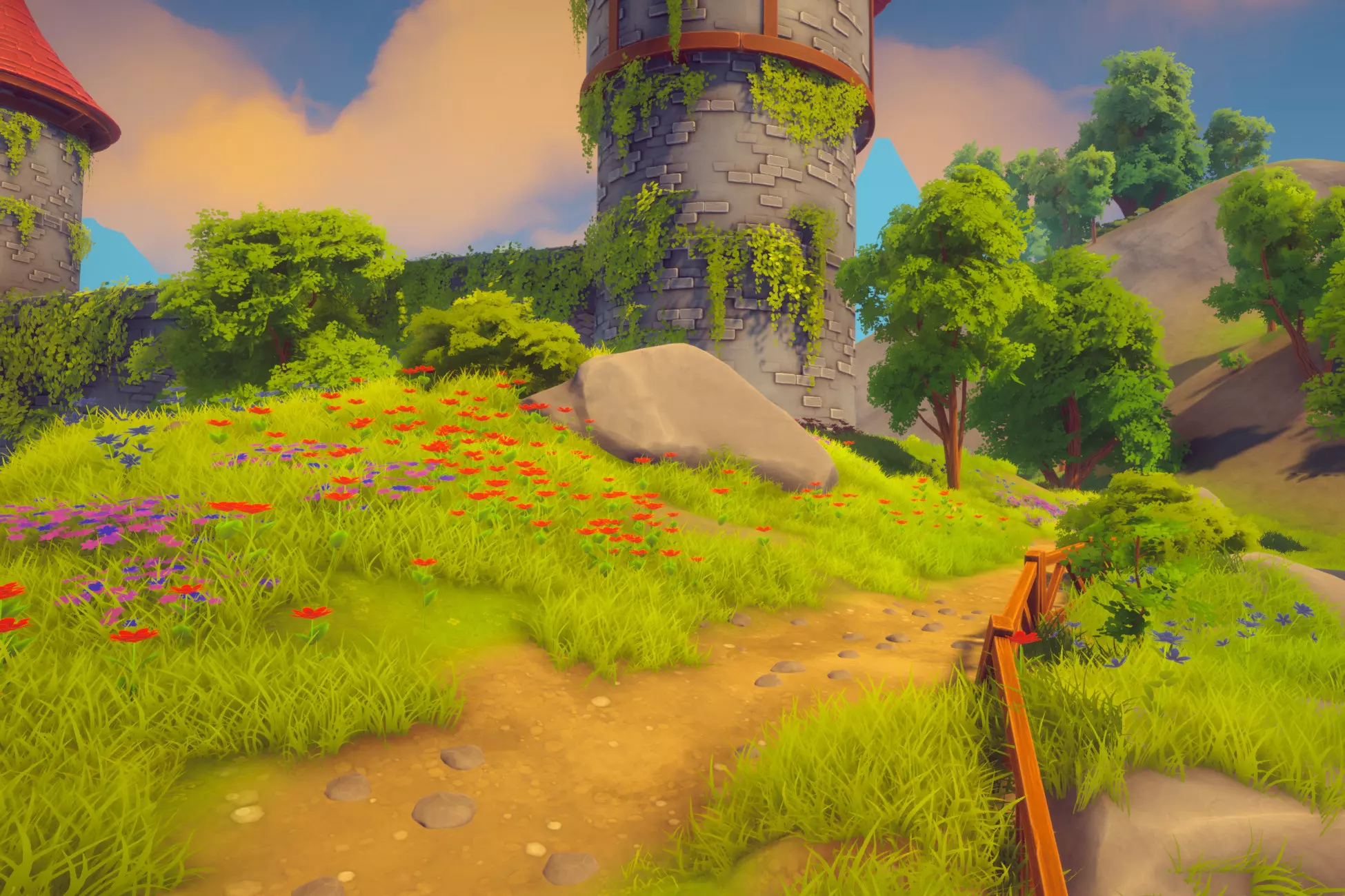 Dreamscape Nature : Tower - Stylized Open World Environment - Unity Free Download