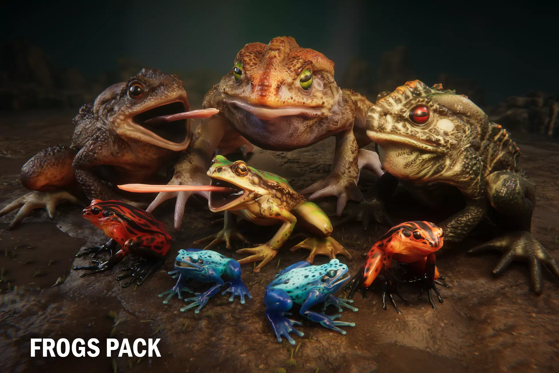 Frogs pack - Unity Free Download