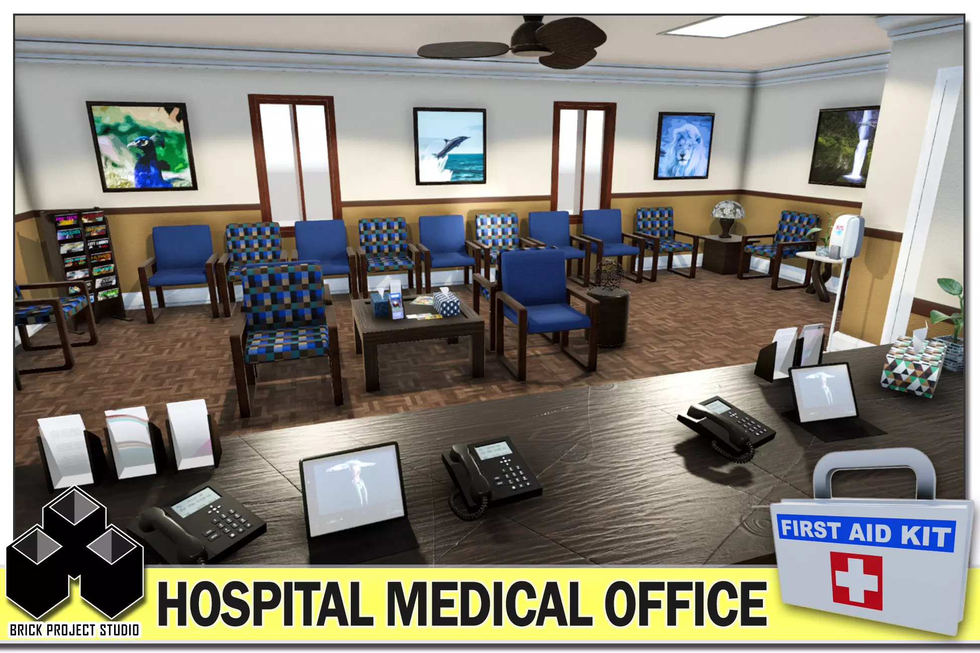 Hospital Medical Office Kit - Unity Free Download