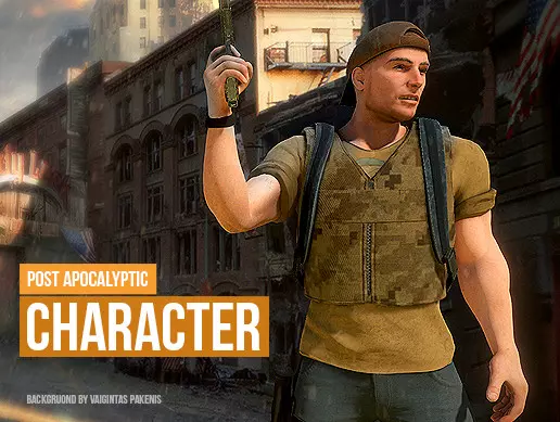 Post apocalyptic survival character - Unity Free Download