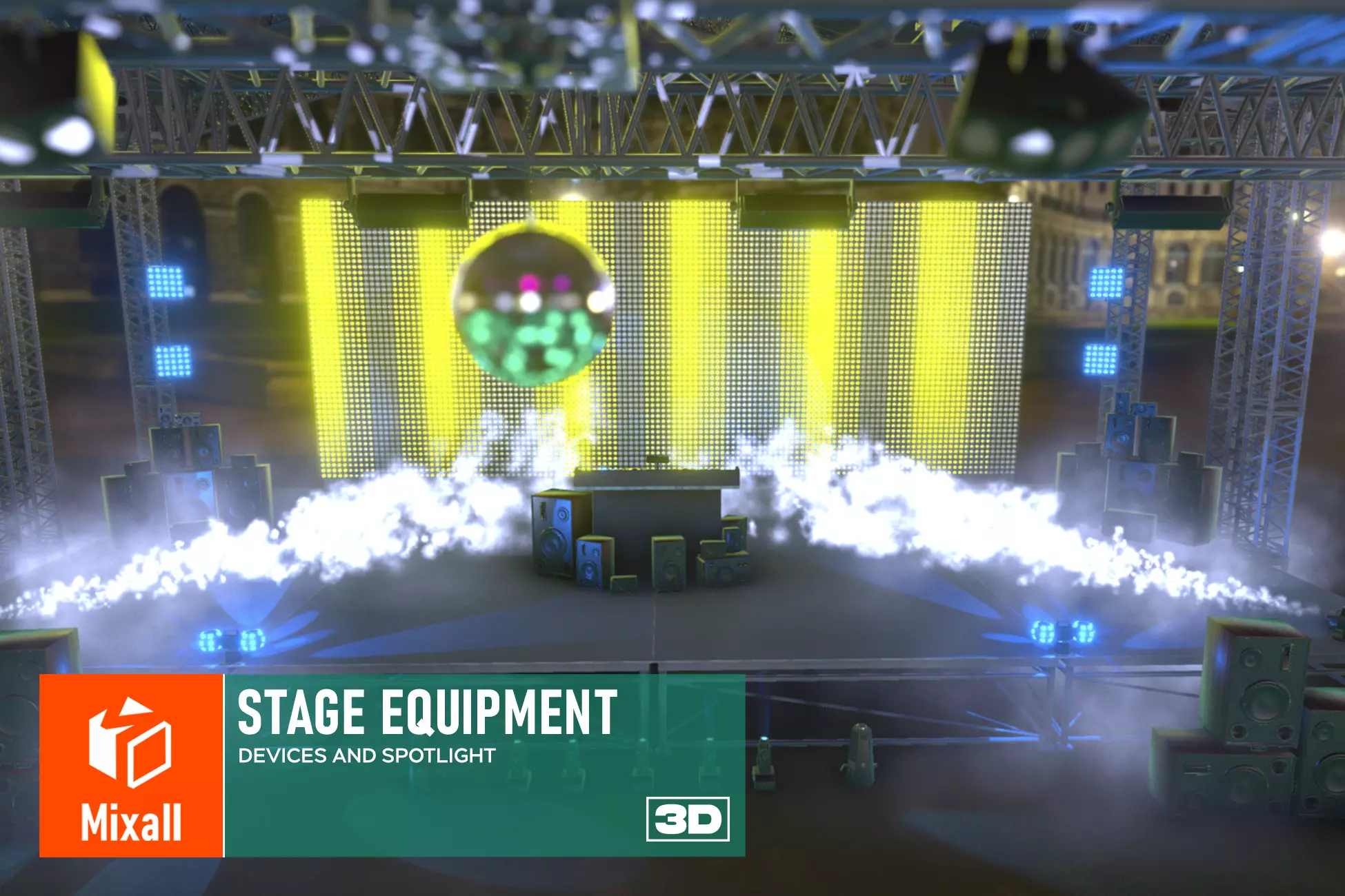 Stage equipment - devices and spotlight - Unity Free Download