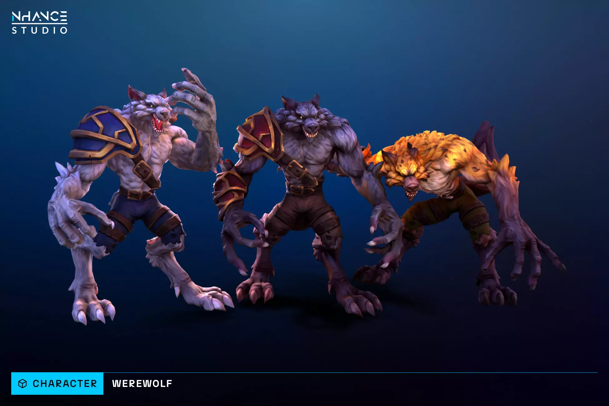 Stylized Fantasy Werewolf - Unity Free Download