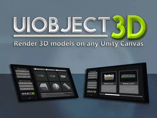 UIObject3D: Render 3D Models on any Unity UI Canvas - Free Download